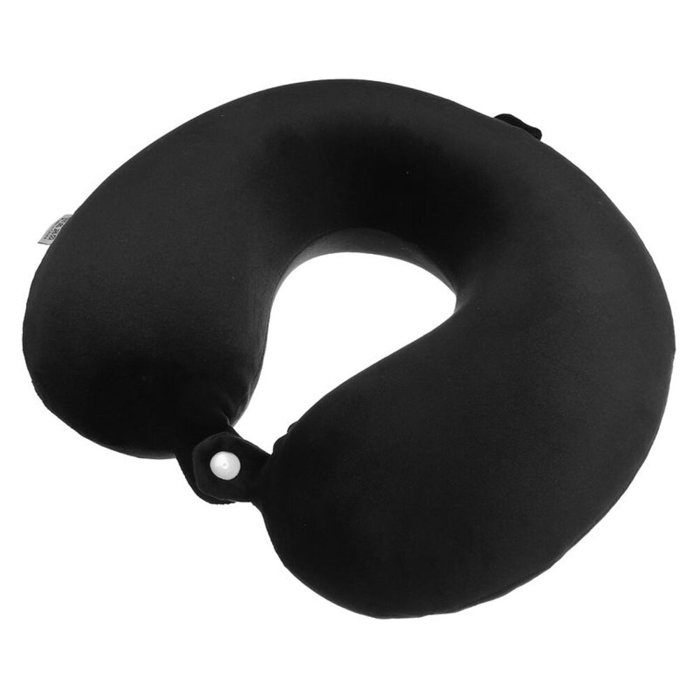 U Shaped Memory Foam Home Travel Office Neck Pillow Cushion Black